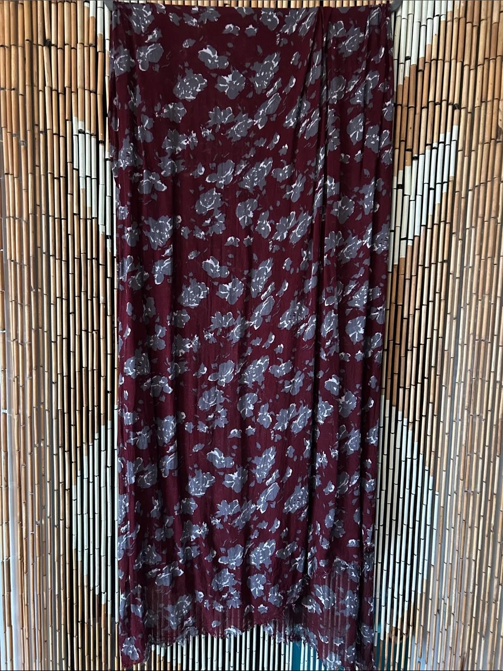 Banana Republic Burgundy Floral scarf, wrap